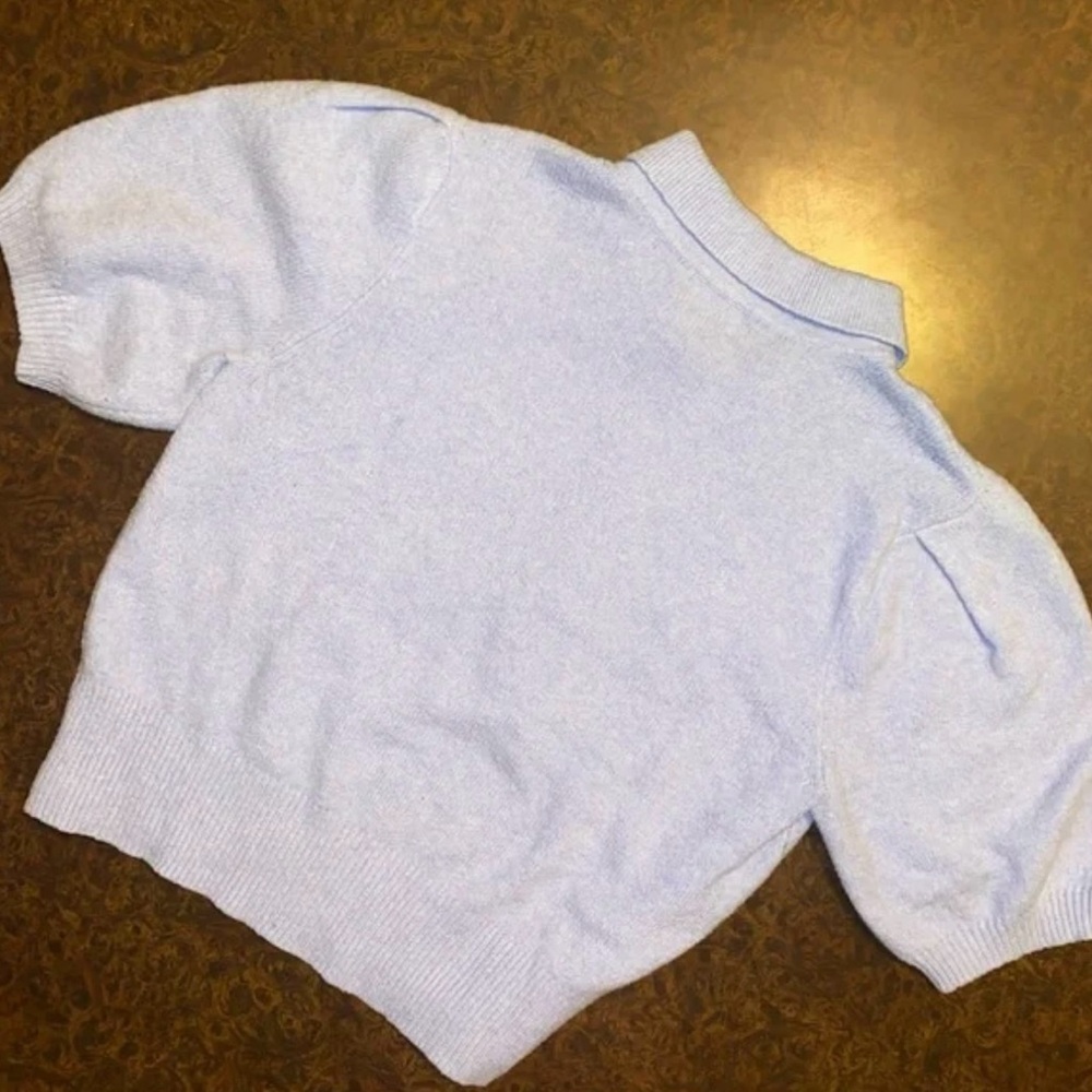 A New Day Short Sleeve Sweater with Puff Sleeves - Size L - Picture 2 of 7